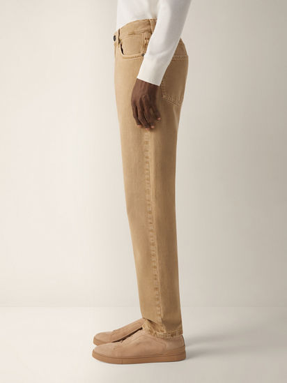 Beige Cotton Roccia Pants SS26 37148757 | Zegna US