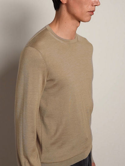 Beige Mélange Cashseta Crewneck SS26 37145062 | Zegna US