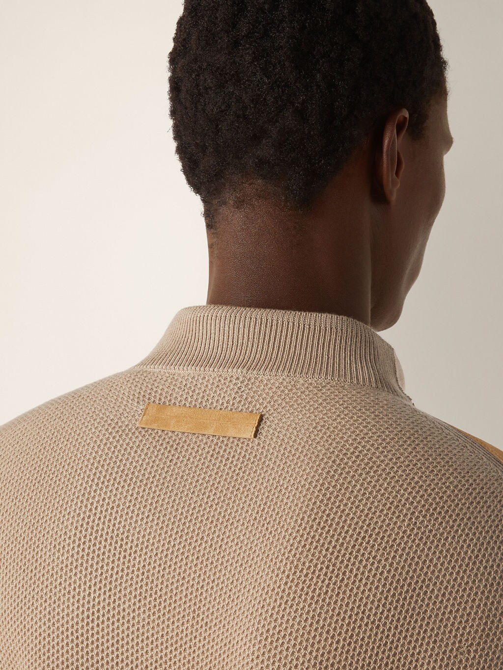 Beige Cashmere Bomber by Zegna