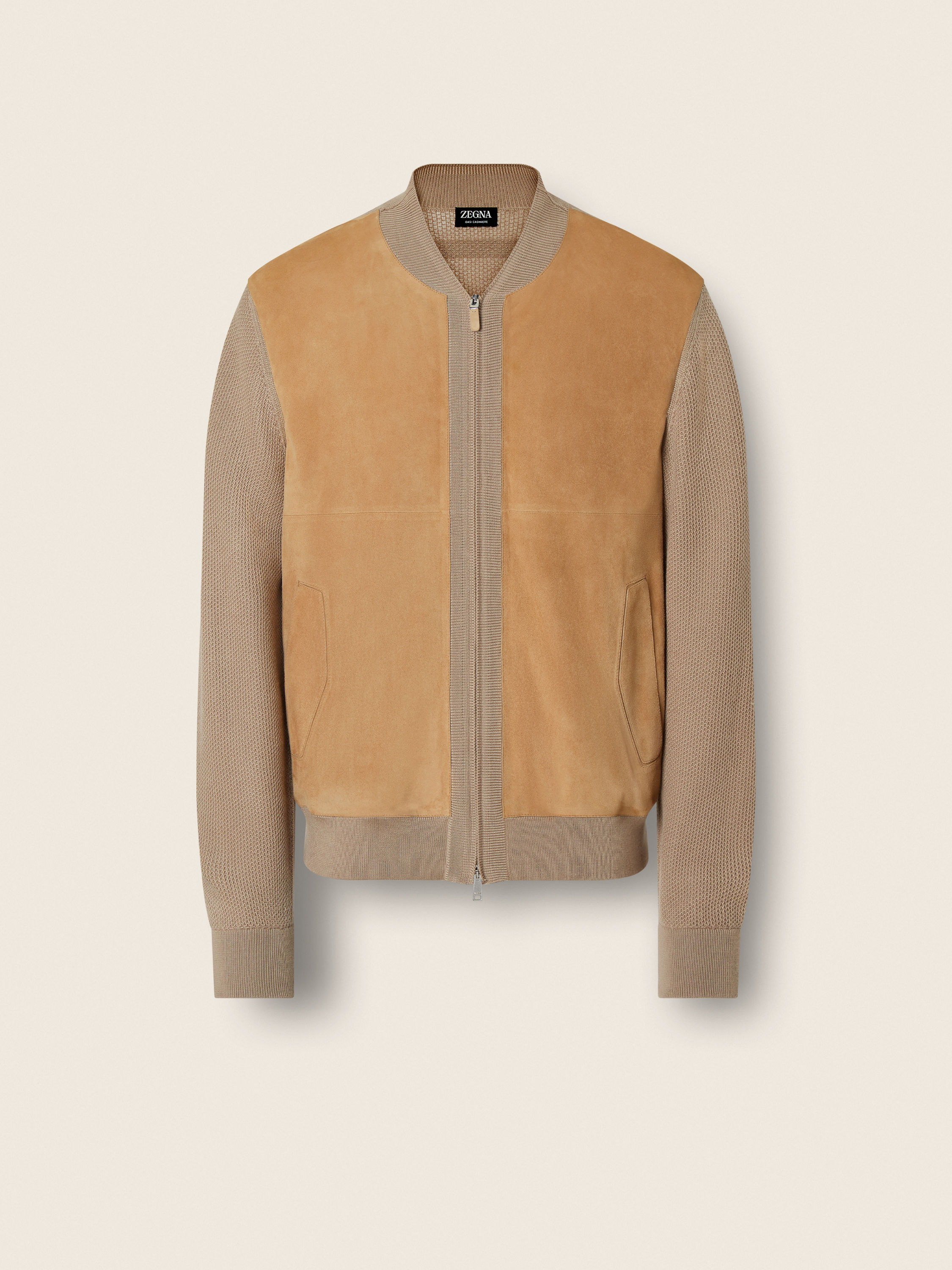 Beige Cashmere Bomber Main product photo
