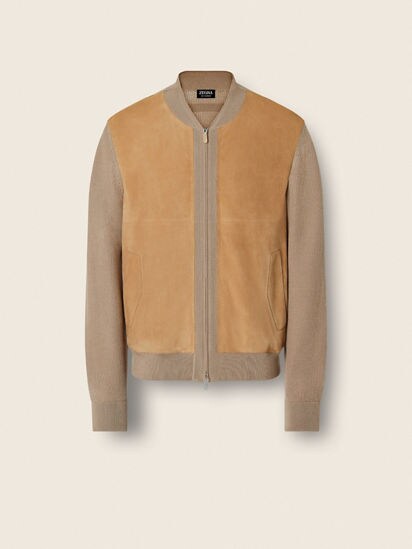 ベージュ カシミヤ ボンバージャケット SS26 37126179 | Zegna JP
