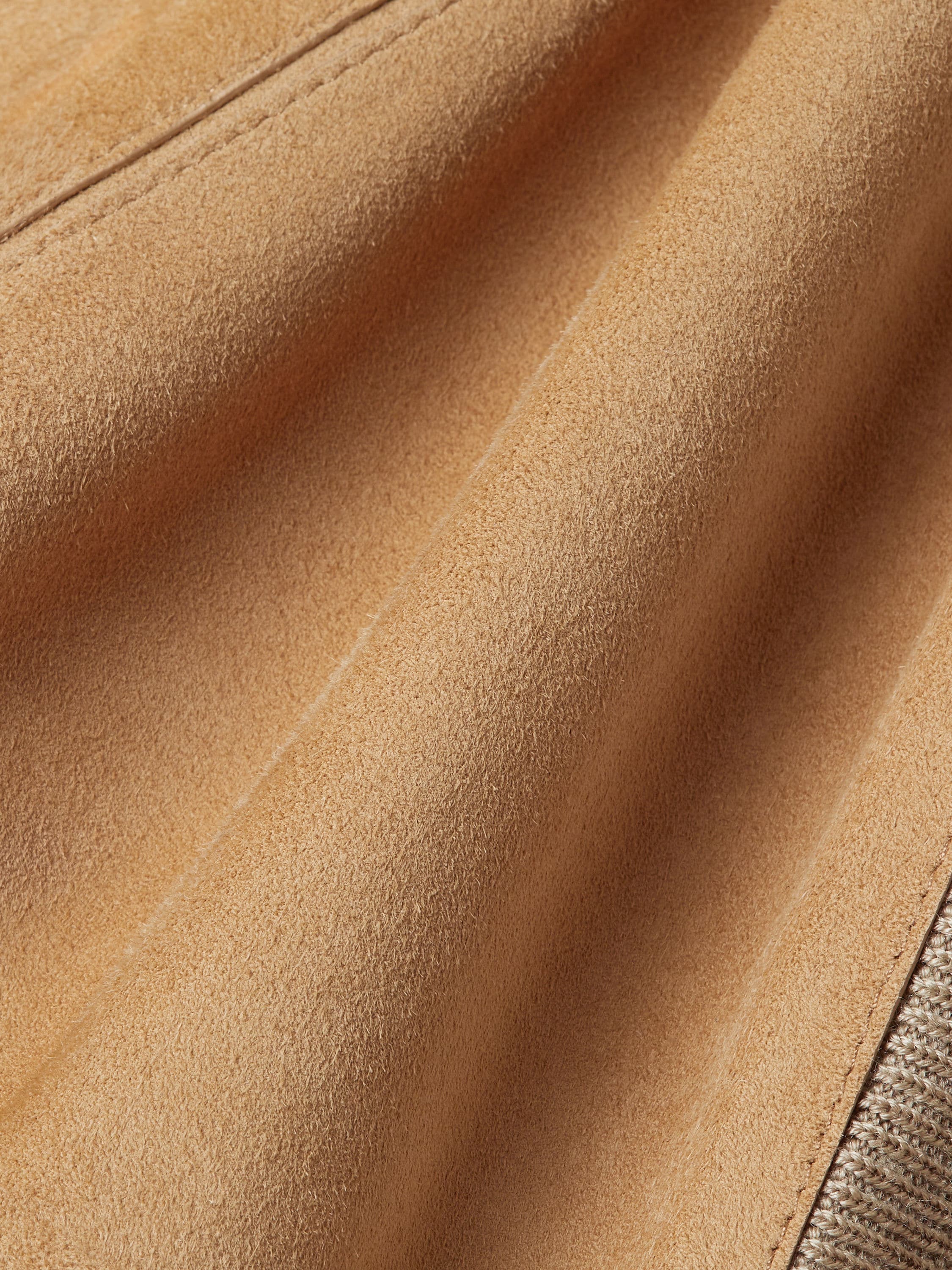 Beige Cashmere Bomber Product detail photo #4