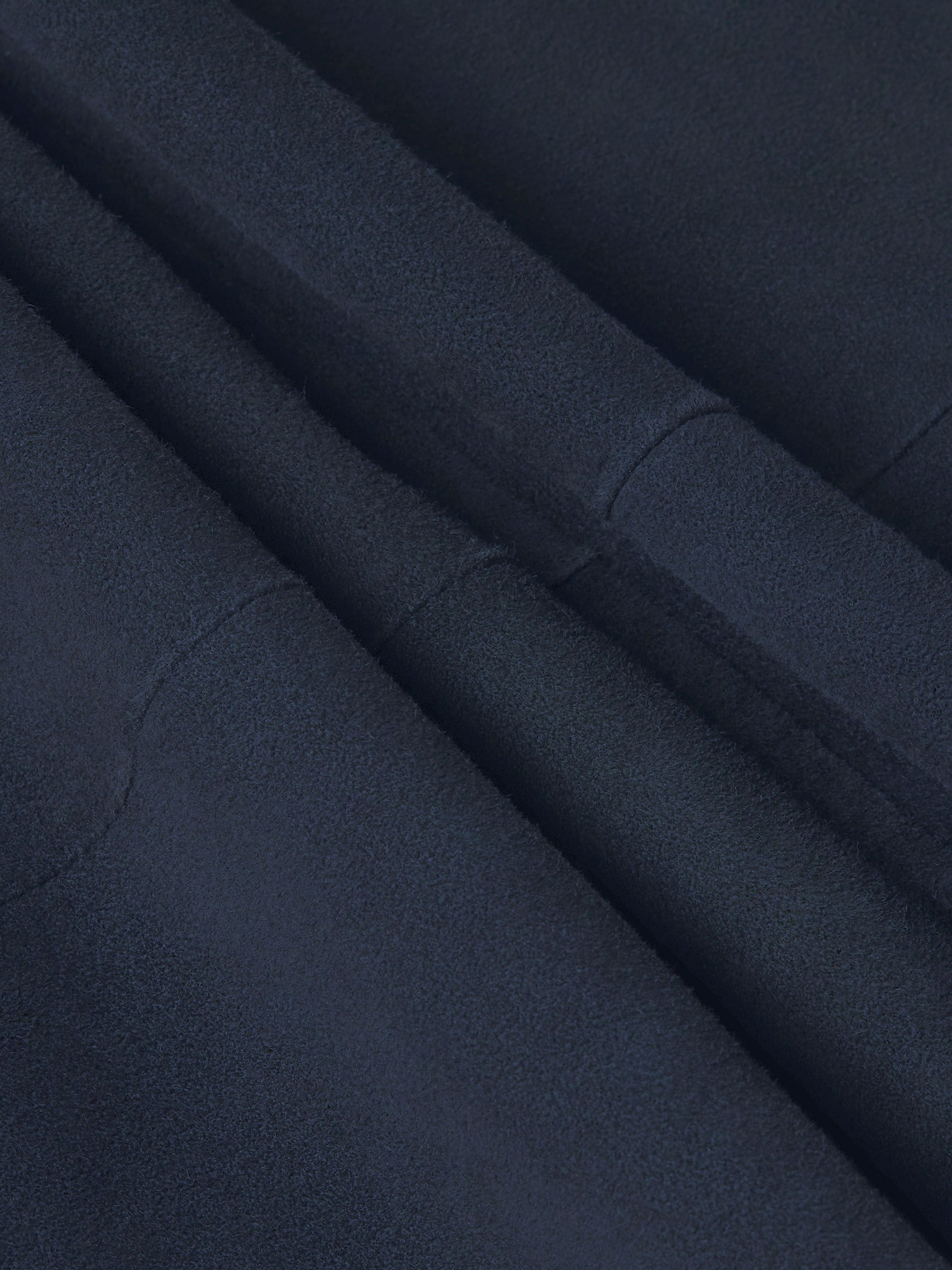 Dark Indigo Blue Suede Blouson Product detail photo #4