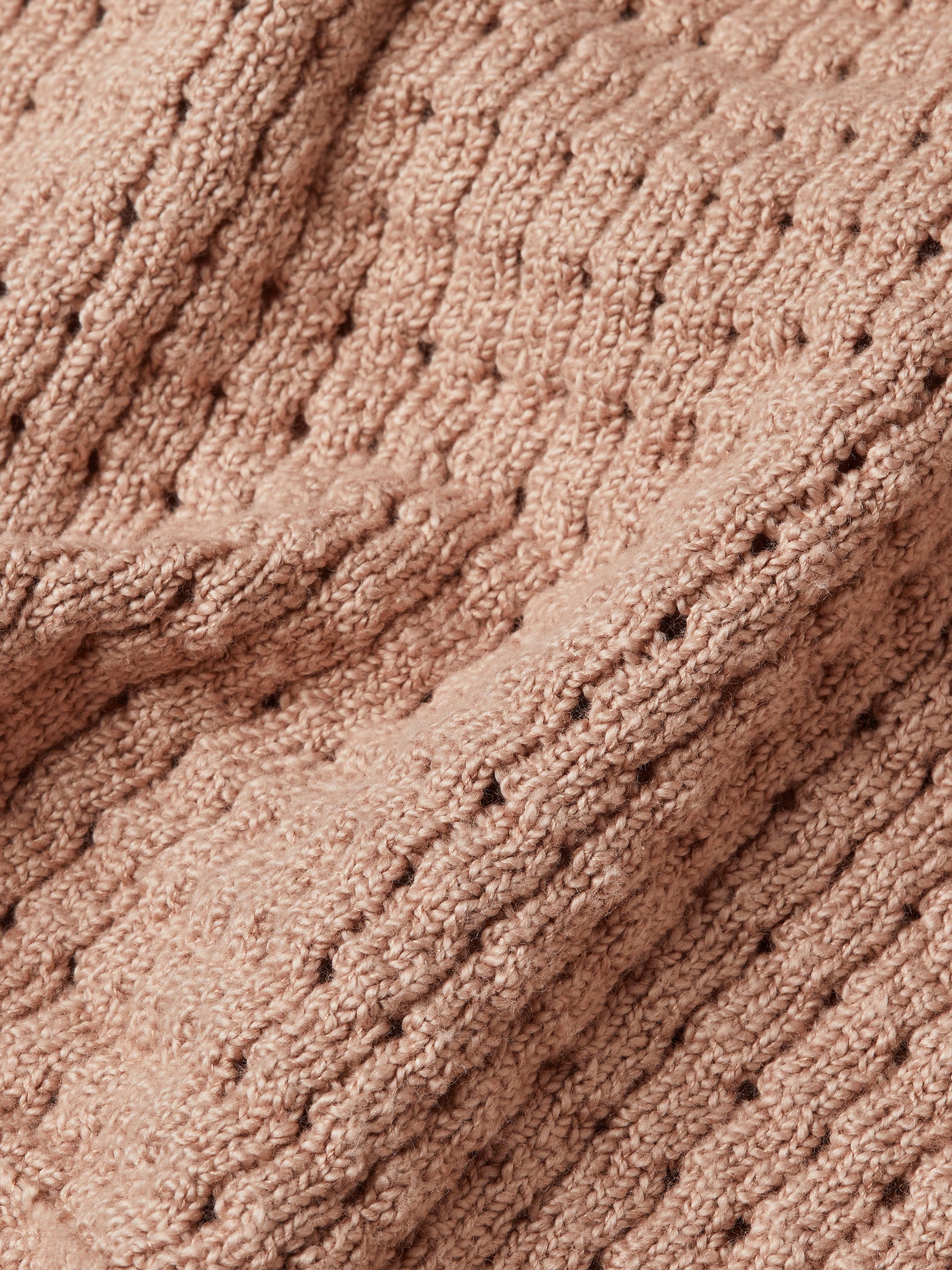 Beige Cotton and Linen Polo Shirt Product detail photo #4