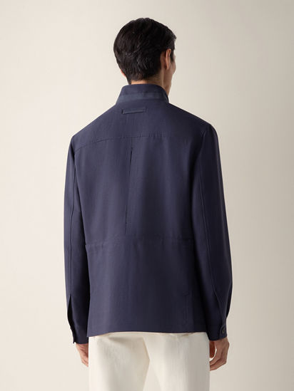 Cotton and Hemp Chore Coat SS26 37174237 | Zegna US