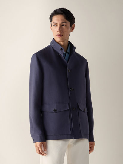 Cotton and Hemp Chore Coat SS26 37174237 | Zegna US