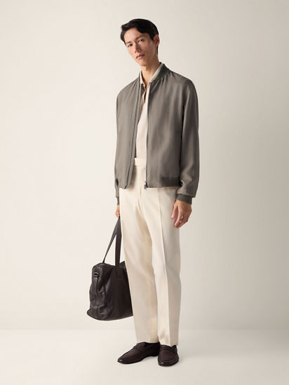Oasi Linoボンバージャケット SS26 37098211 | Zegna JP