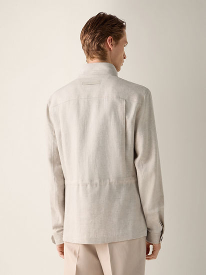 Oasi Lino Field Jacket SS26 37109579 | Zegna US
