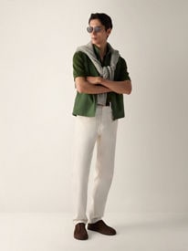 Pine Green Triple Stitch™ SECONDSKIN Sneakers SS26 37094816 | Zegna US