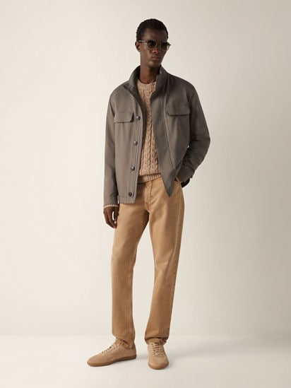 Microfiber Motorin 125cc Field Jacket SS26 37121264 | Zegna ROW
