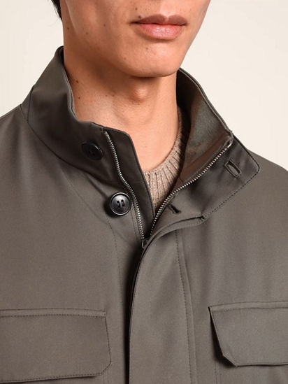 Microfiber Motorin 125cc Field Jacket SS26 37121264 | Zegna US
