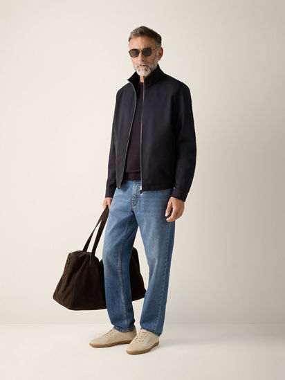 Microfiber Motorin 100cc Blouson SS26 37121546 | Zegna ROW