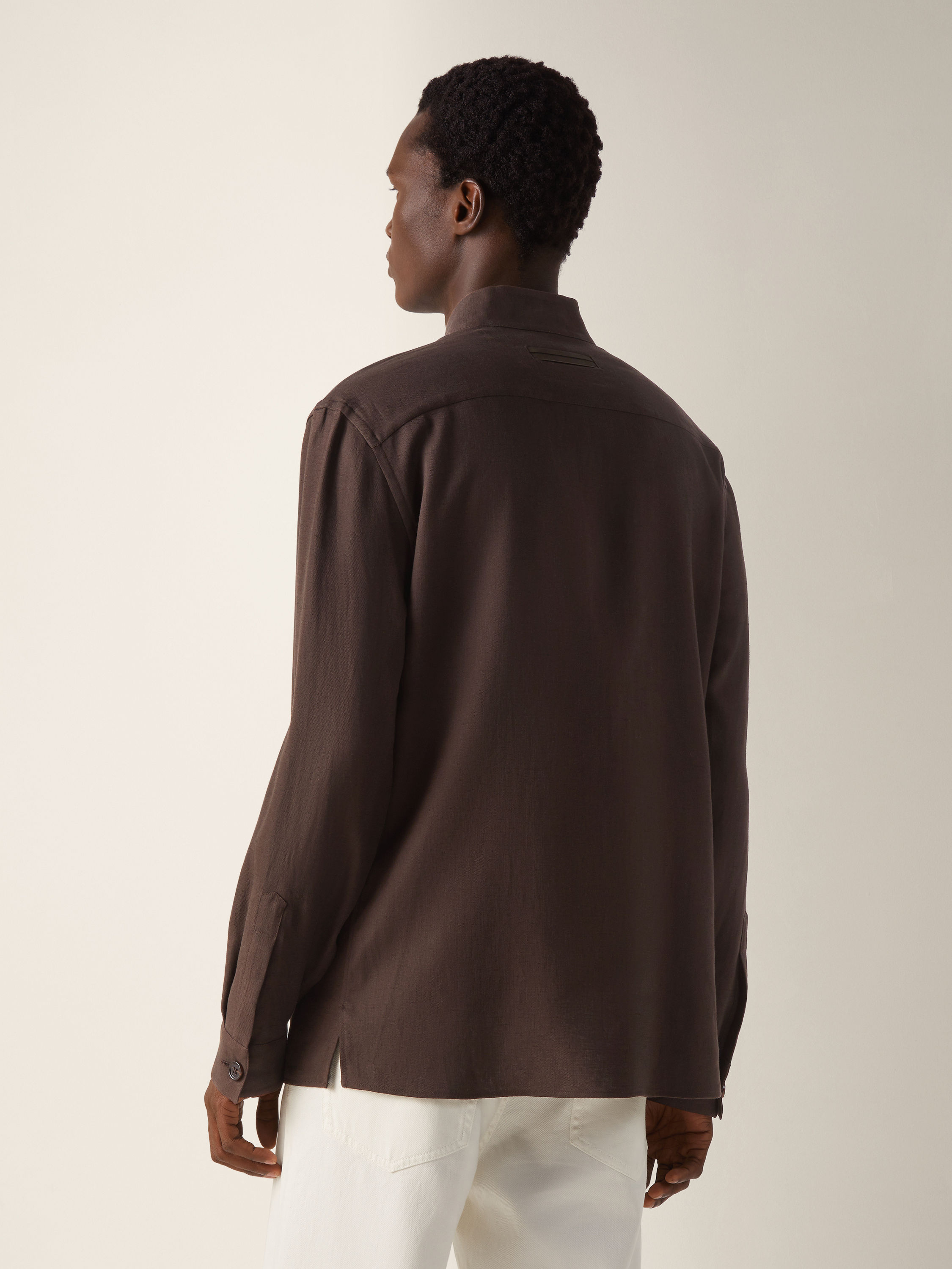 Hemdjacke aus Oasi Lino Detailfoto #5 des Produkts