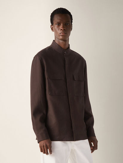 Oasi Lino Overshirt SS26 37147305 | Zegna JP