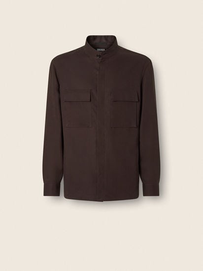 Oasi Lino Overshirt SS26 37147305 | Zegna US