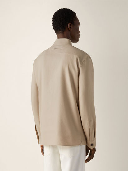 Oasi Lino Overshirt SS26 37147325 | Zegna US