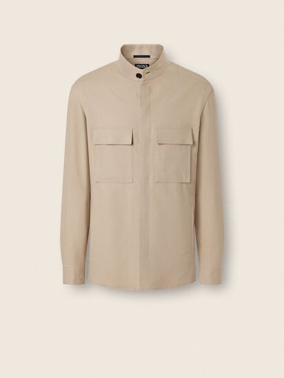 Oasi Lino Overshirt SS26 37147325 | Zegna ROW