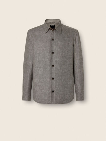 Cashmere Linen and Silk Overshirt SS26 37147240 | Zegna US