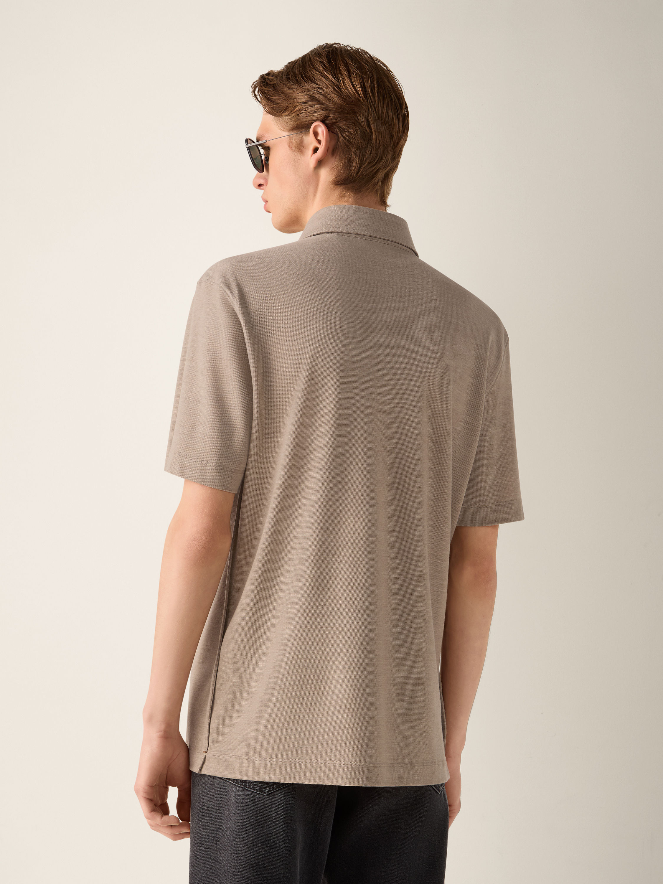 浅灰褐色 Vellus Aureum Polo 衫 产品细节图 #3