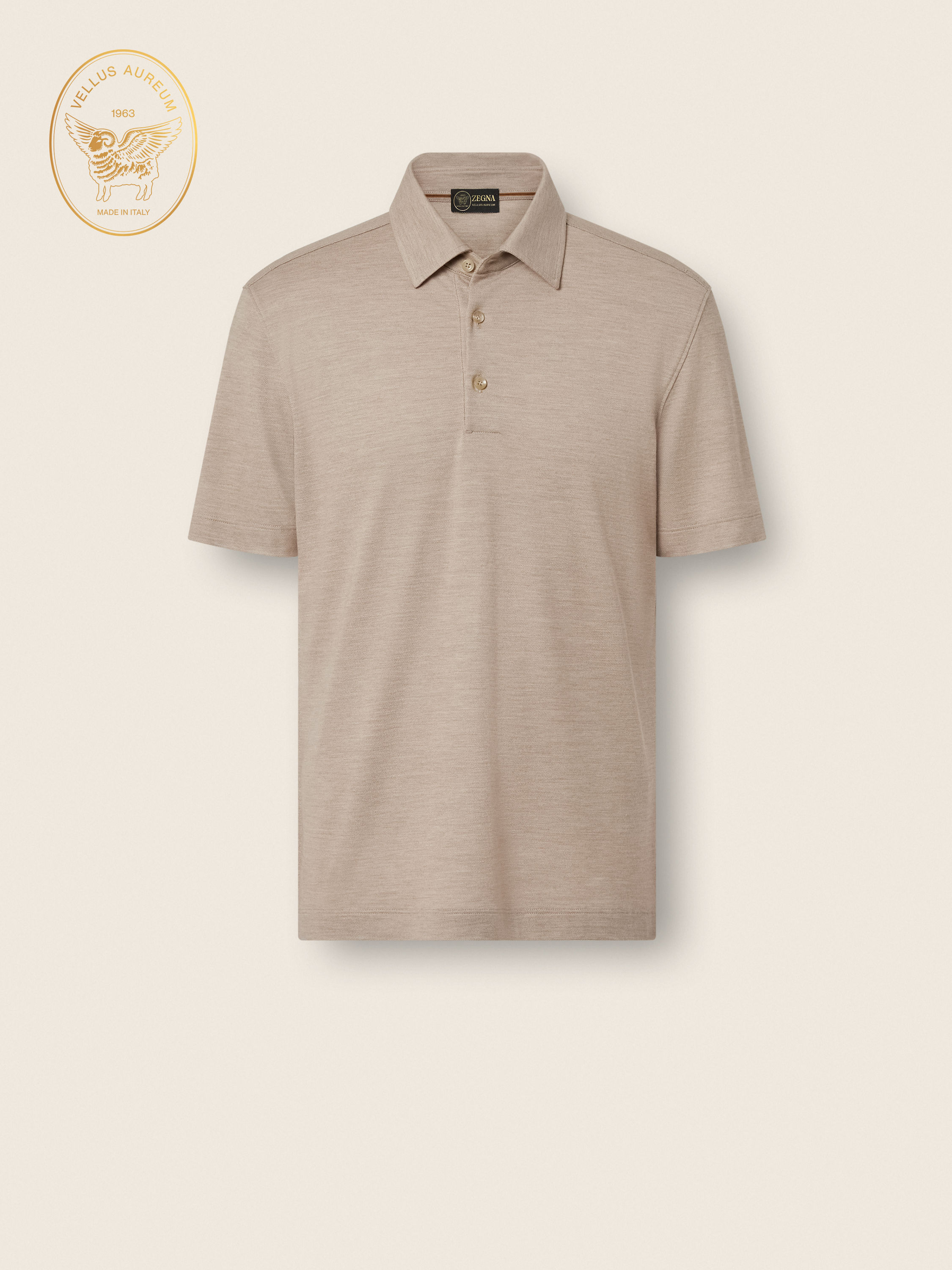 浅灰褐色 Vellus Aureum Polo 衫 产品主图