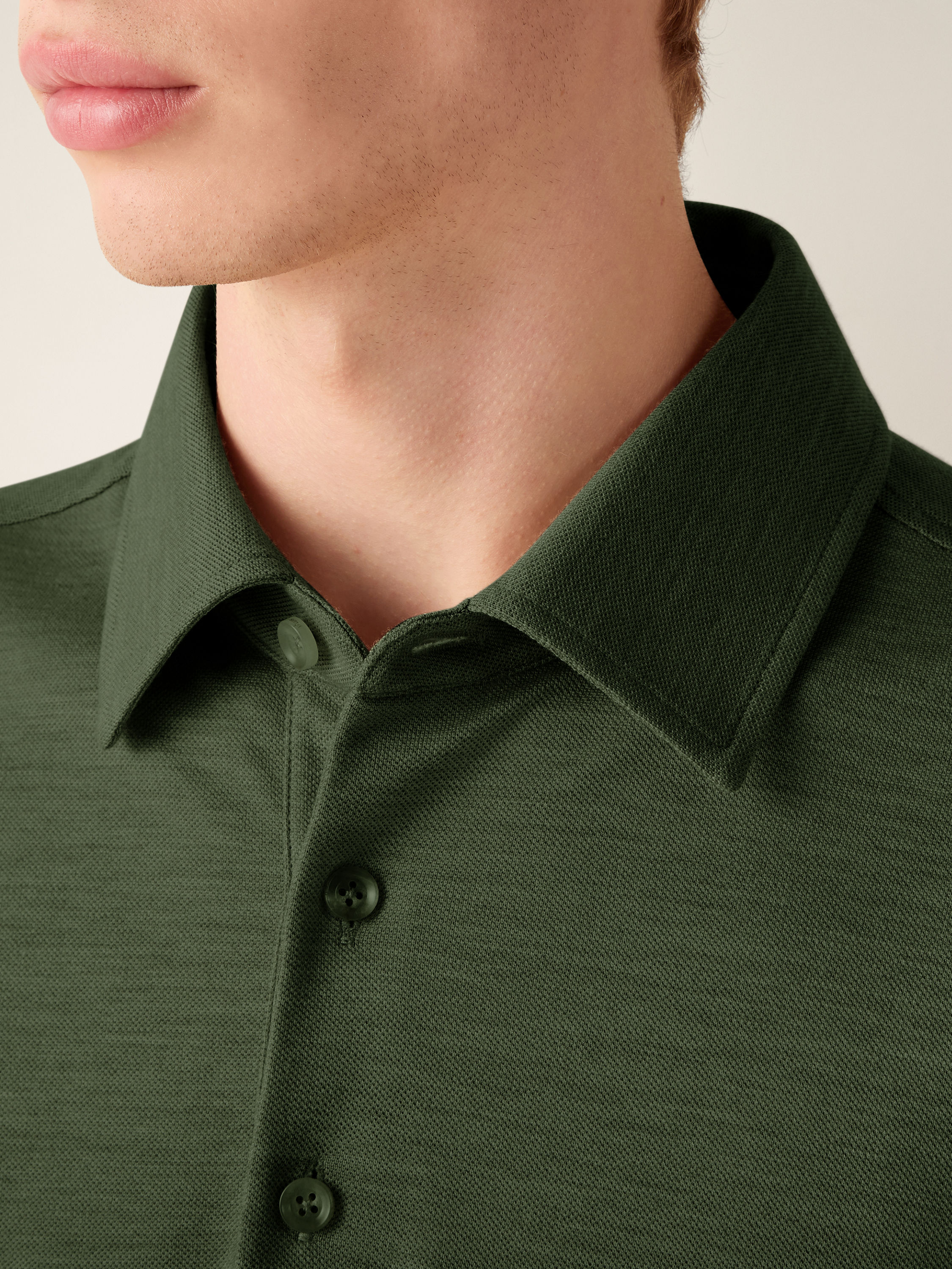 Pine Green Vellus Aureum Polo Shirt Product detail photo #1
