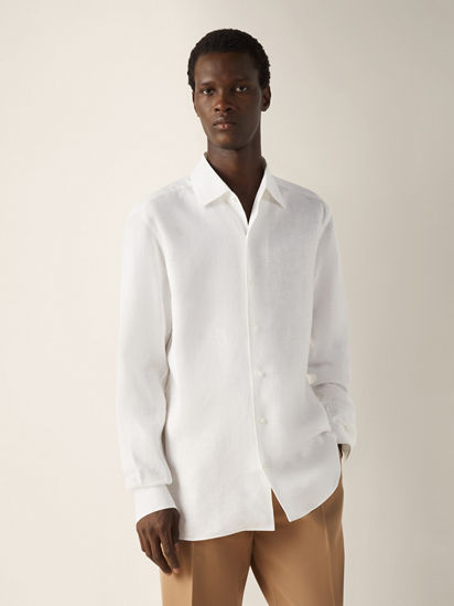 Oasi Lino Shirt SS26 37130819 | Zegna US