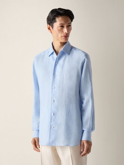 Oasi Lino Shirt SS26 37130441 | Zegna US