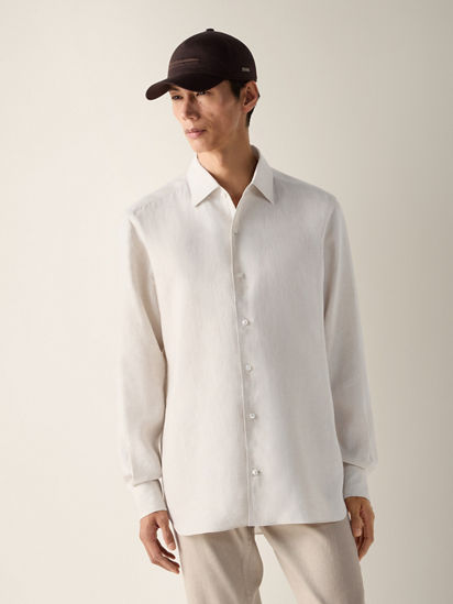 Oasi Lino Shirt SS26 37098221 | Zegna US