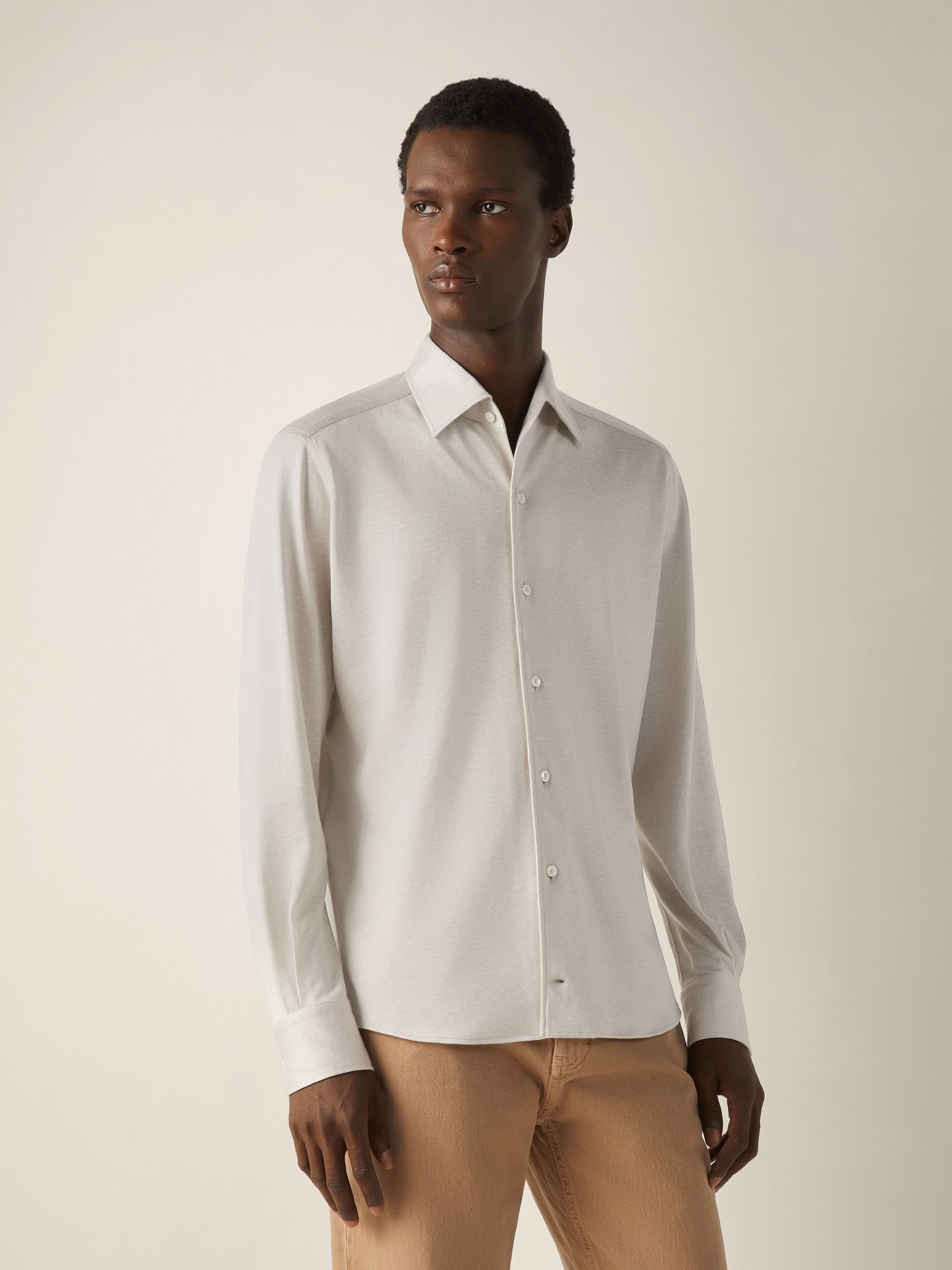 Hemd aus Seide, Leinen und Baumwolle Detailfoto #2 des Produkts