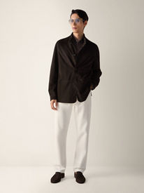 Ermenegildo Zegna COUTURE カシミヤ シルク ニットポロ メンズ ラグジュアリーポロシャツ | ZEGNA JP