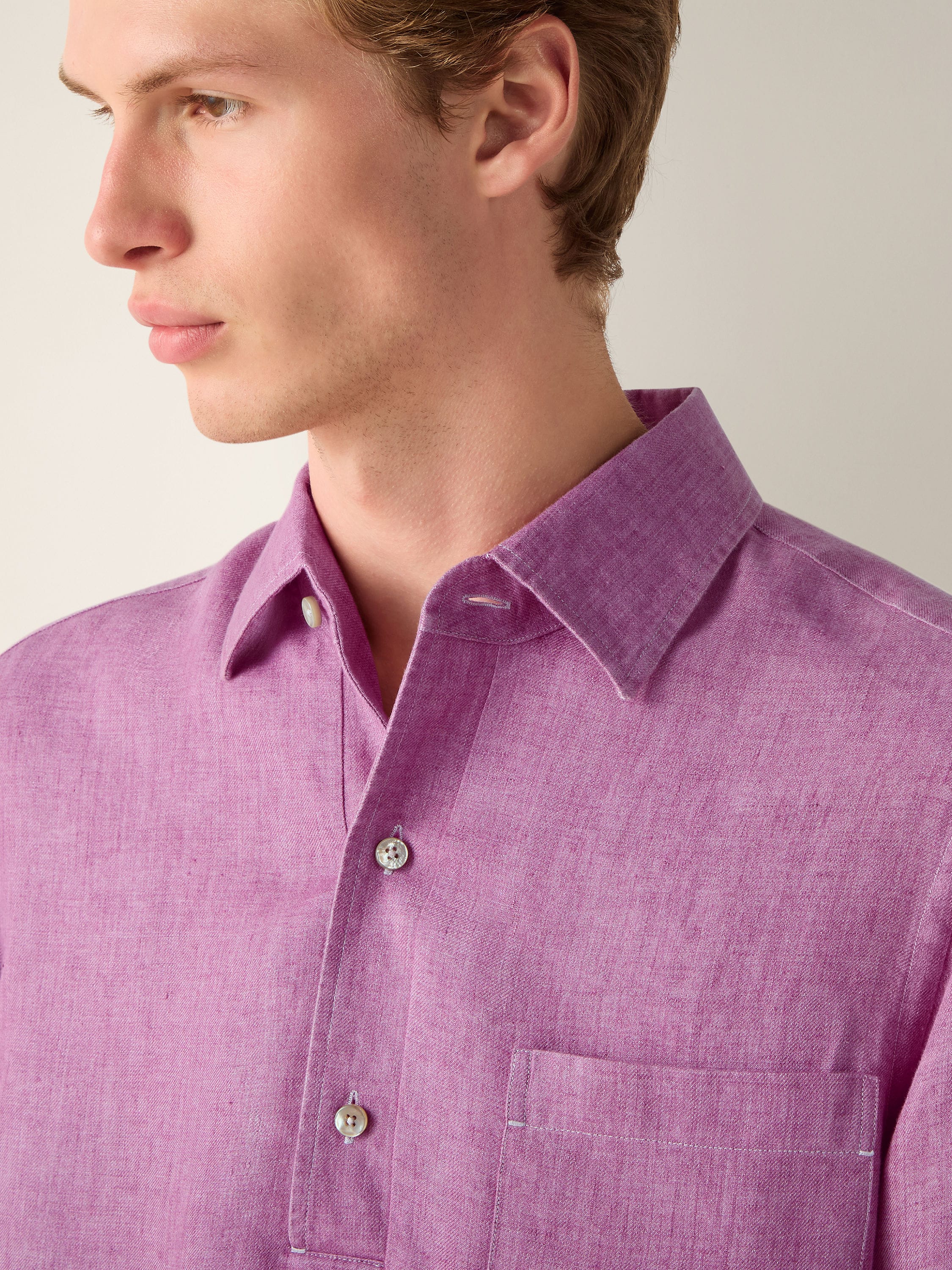 Oasi Lino Polo Shirt Product detail photo #2