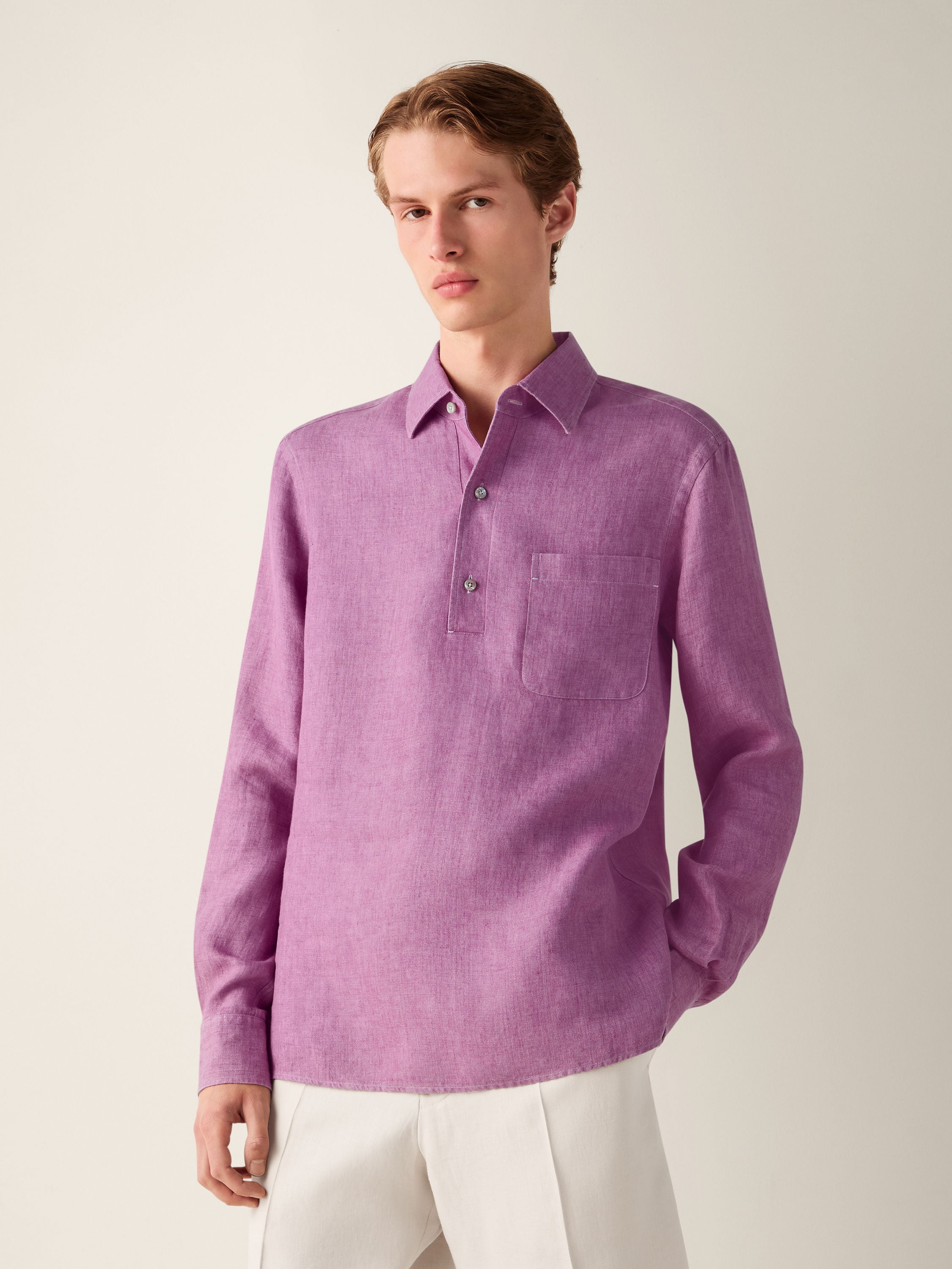 Oasi Lino Polo Shirt Product detail photo #3