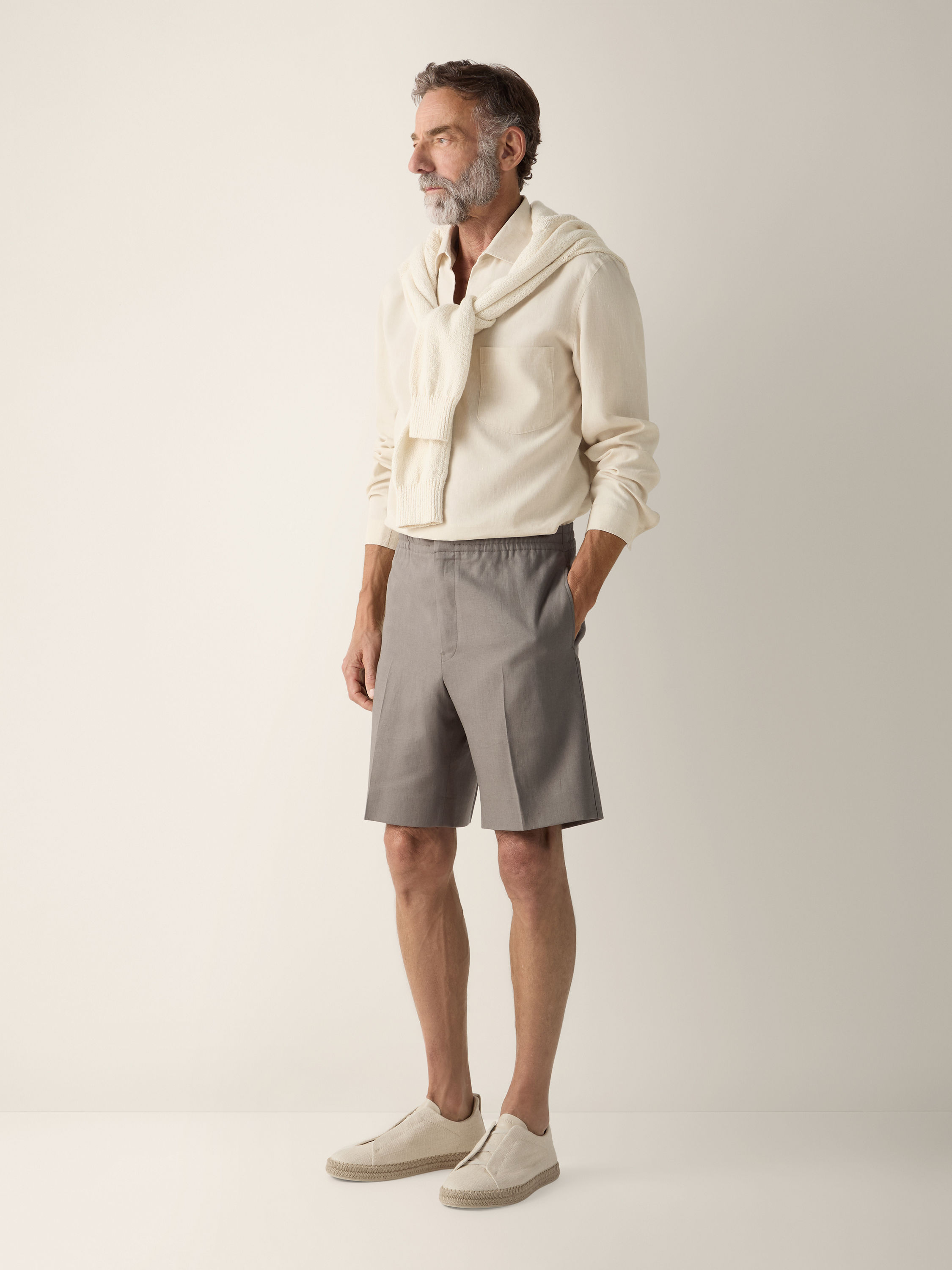 Oasi Lino Polo Shirt Product detail photo #1