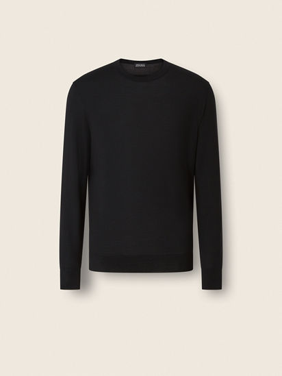 Black Trofeo 15milmil15 Wool Crewneck FW26 39674277 | Zegna CH