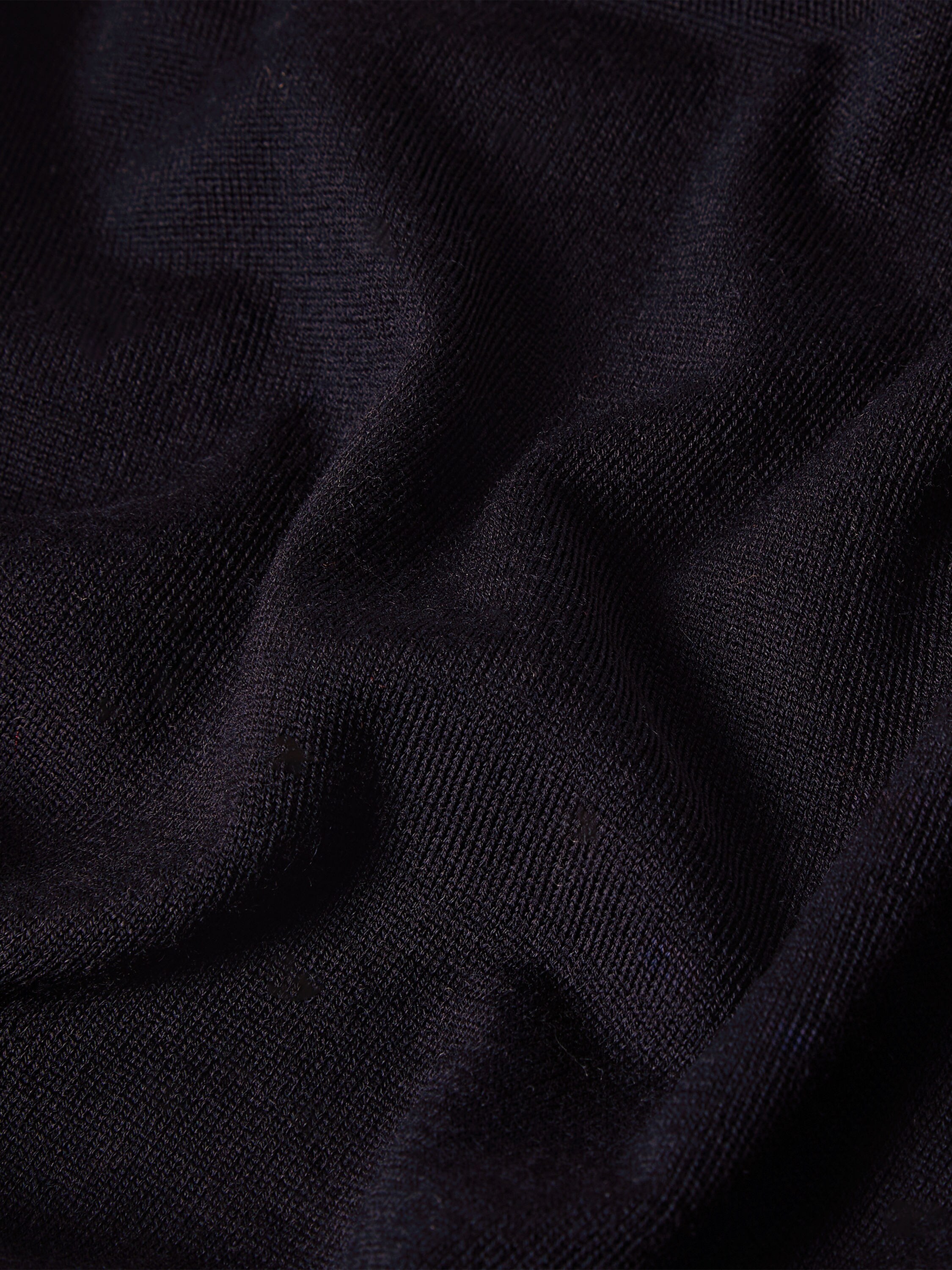 Navy Blue Trofeo 15milmil15 Wool Polo Shirt Product detail photo #2