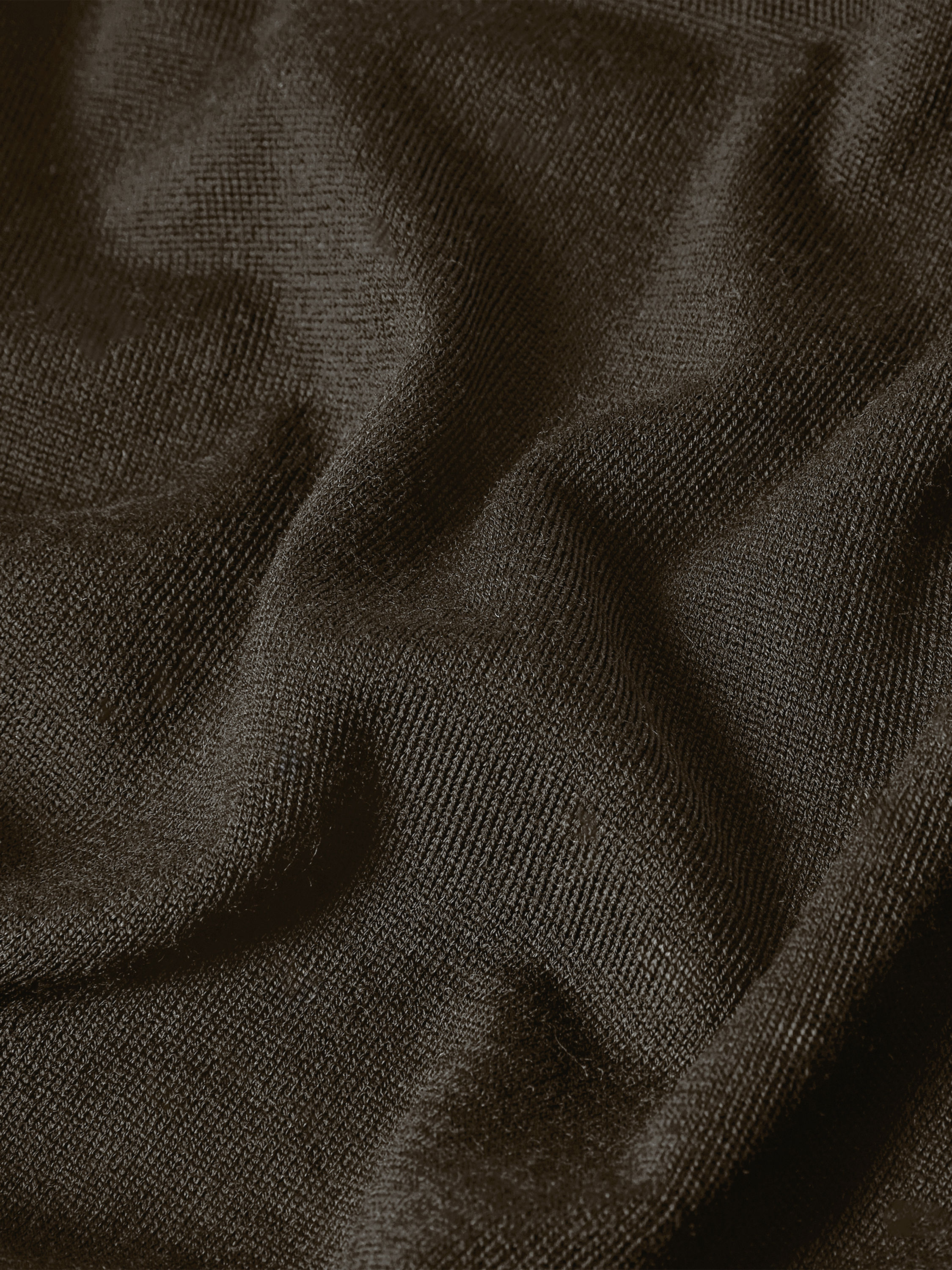 Dark Olive Green Trofeo 15milmil15 Wool Polo Shirt Product detail photo #2