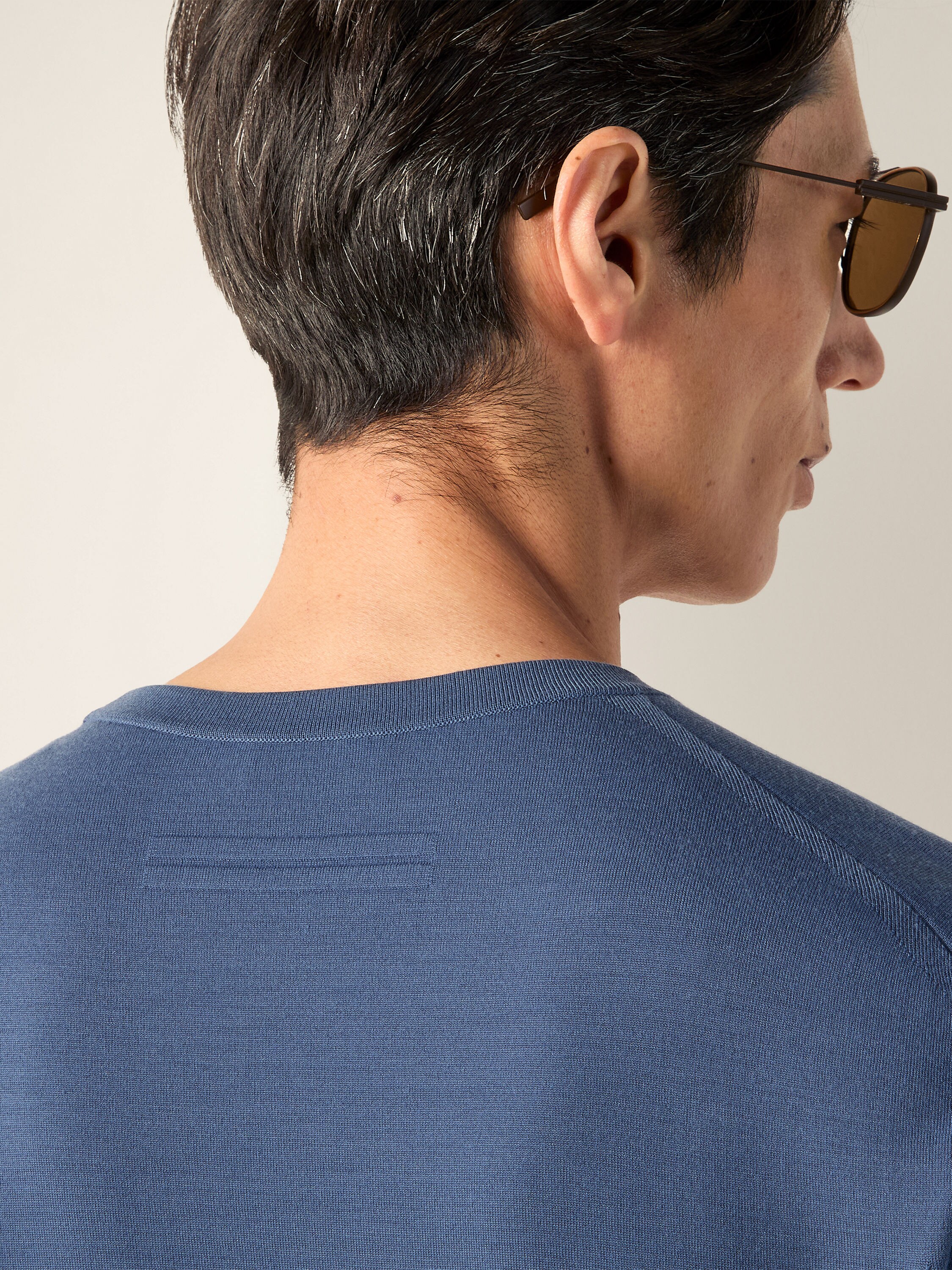 Light Blue Vellus Aureum Crewneck Product detail photo #1