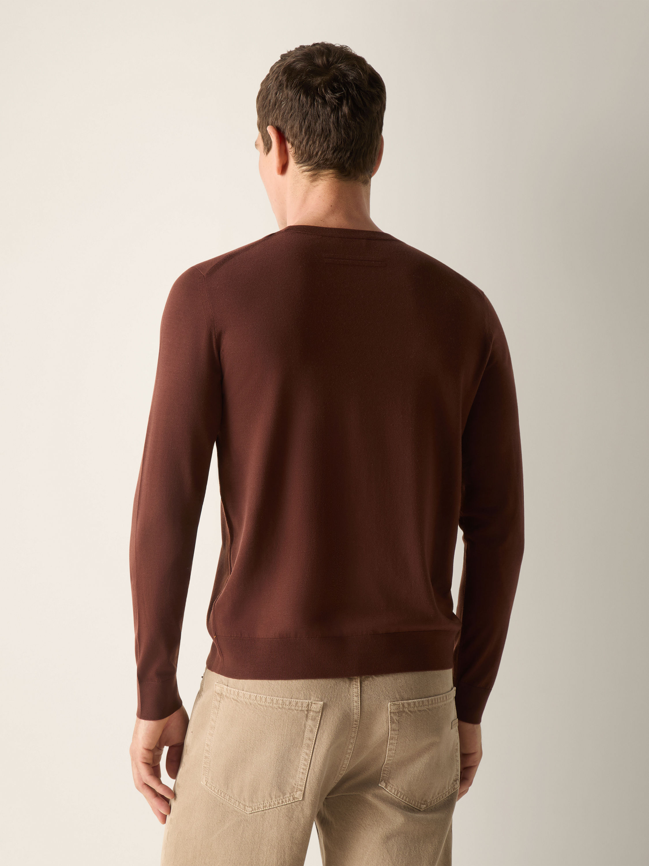 Brown Vellus Aureum Crewneck Product detail photo #5