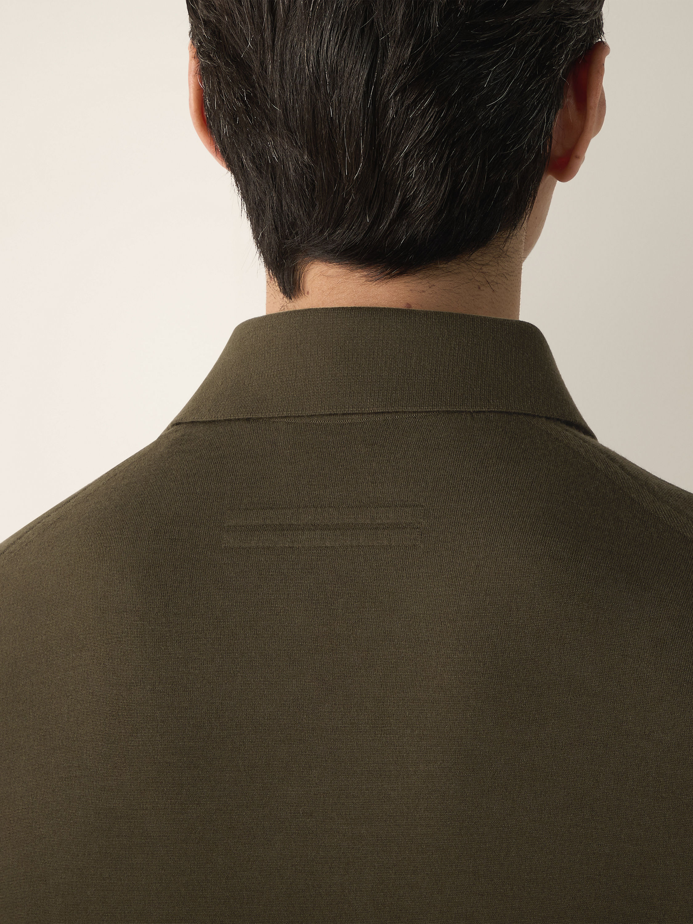 Dark Olive Green Vellus Aureum Polo Shirt Product detail photo #1