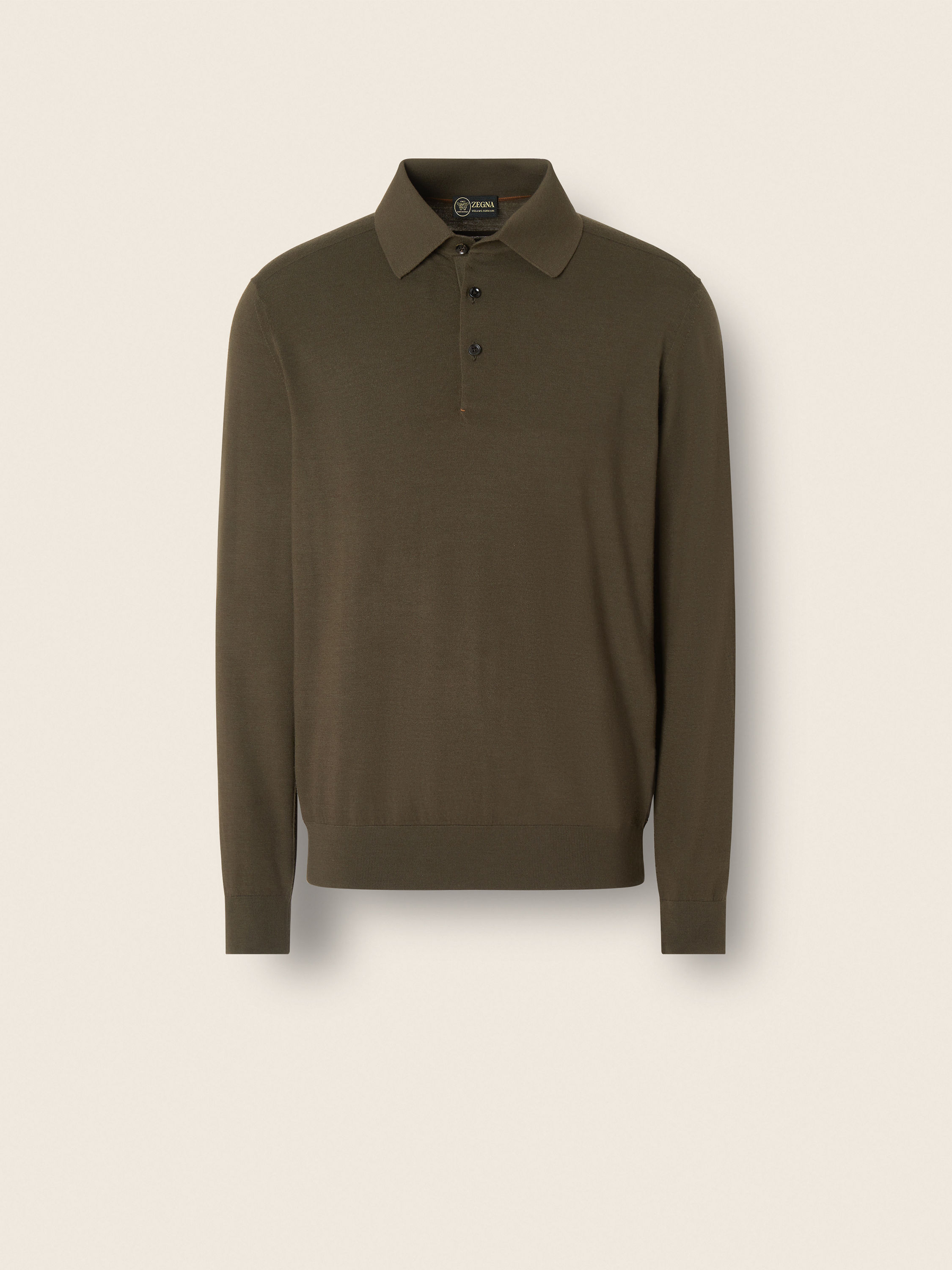 Dark Olive Green Vellus Aureum Polo Shirt Main product photo