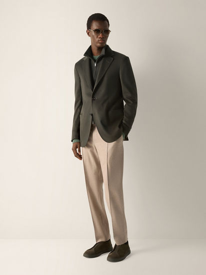 ダークオリーブグリーン Oasi Cashmereジャケット FW26 39413937