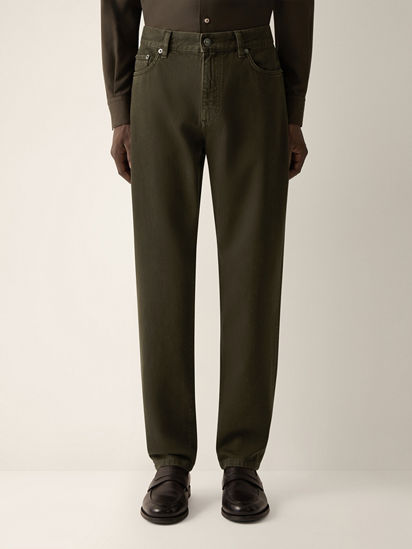 ダークオリーブグリーンコットンRocciaパンツ FW26 39398907 | Zegna JP