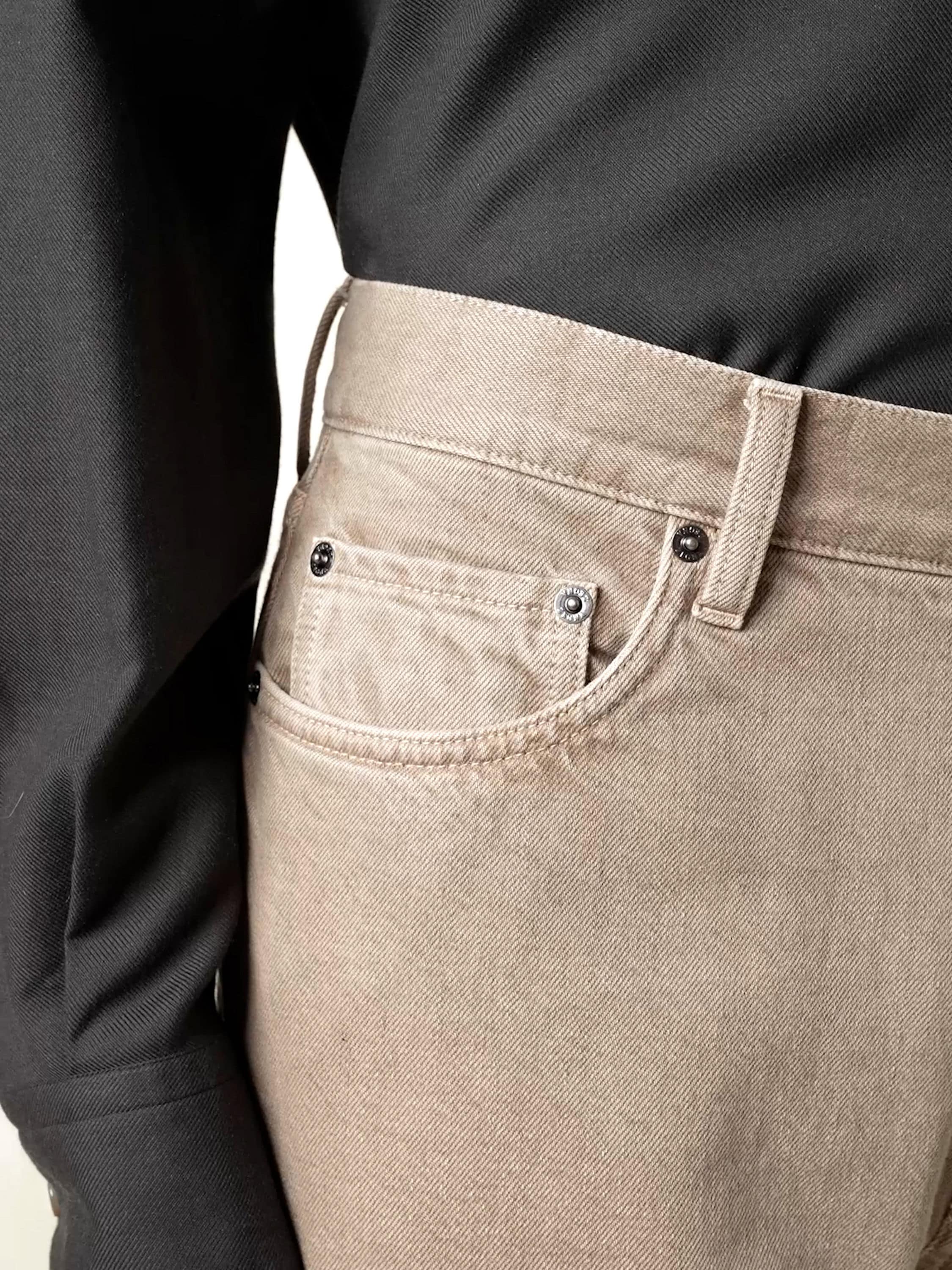 Light Taupe Cotton Roccia Pants