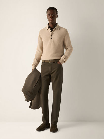 Dark Olive Green Cotton Roccia Pants FW26 39365549 | Zegna CA