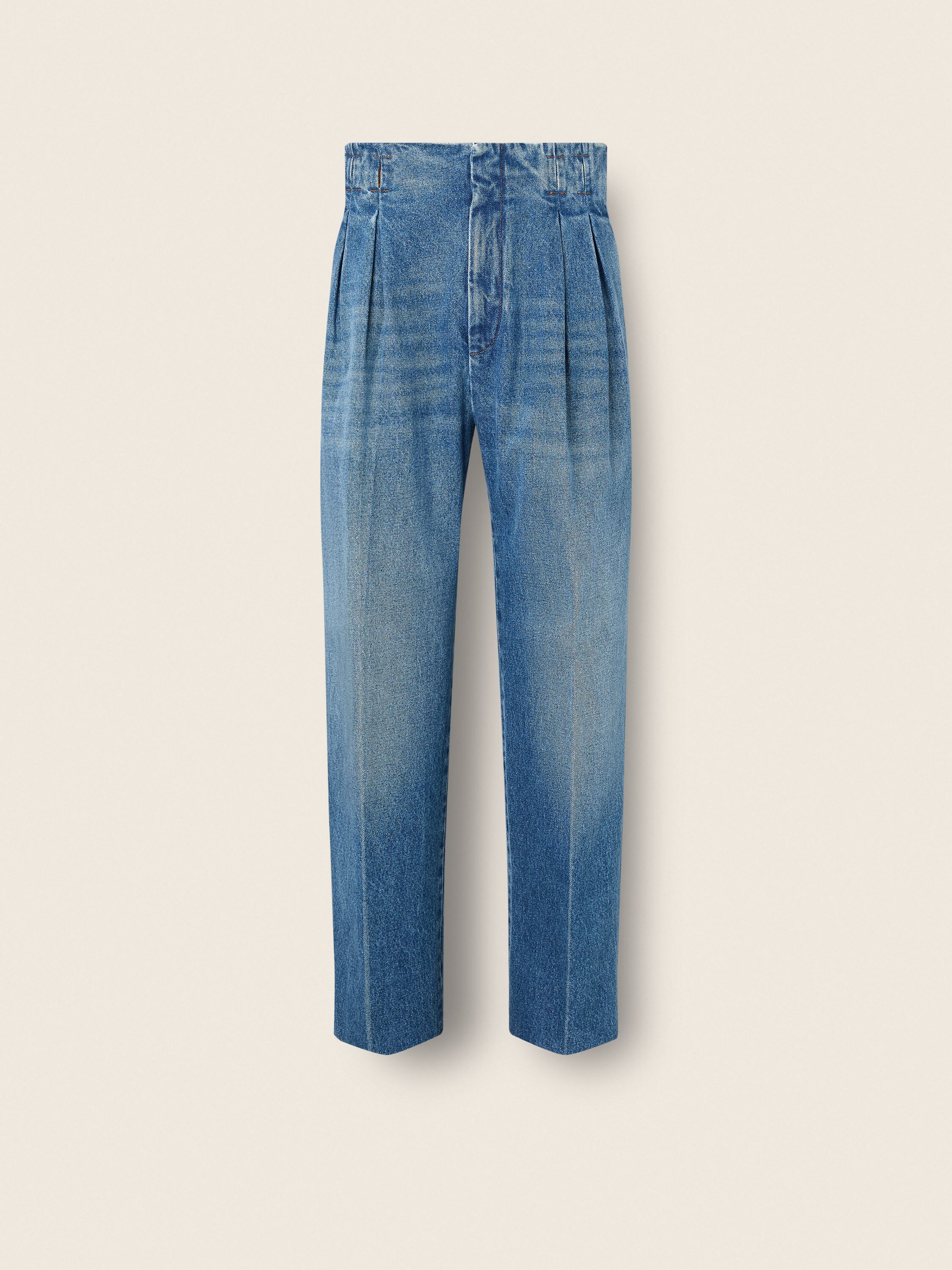 Indigo Blue Stone-washed Cotton Jeans Main product photo
