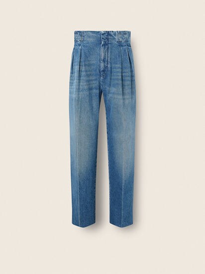 Indigo Blue Stone-washed Cotton Jeans FW26 40345976 | Zegna CA