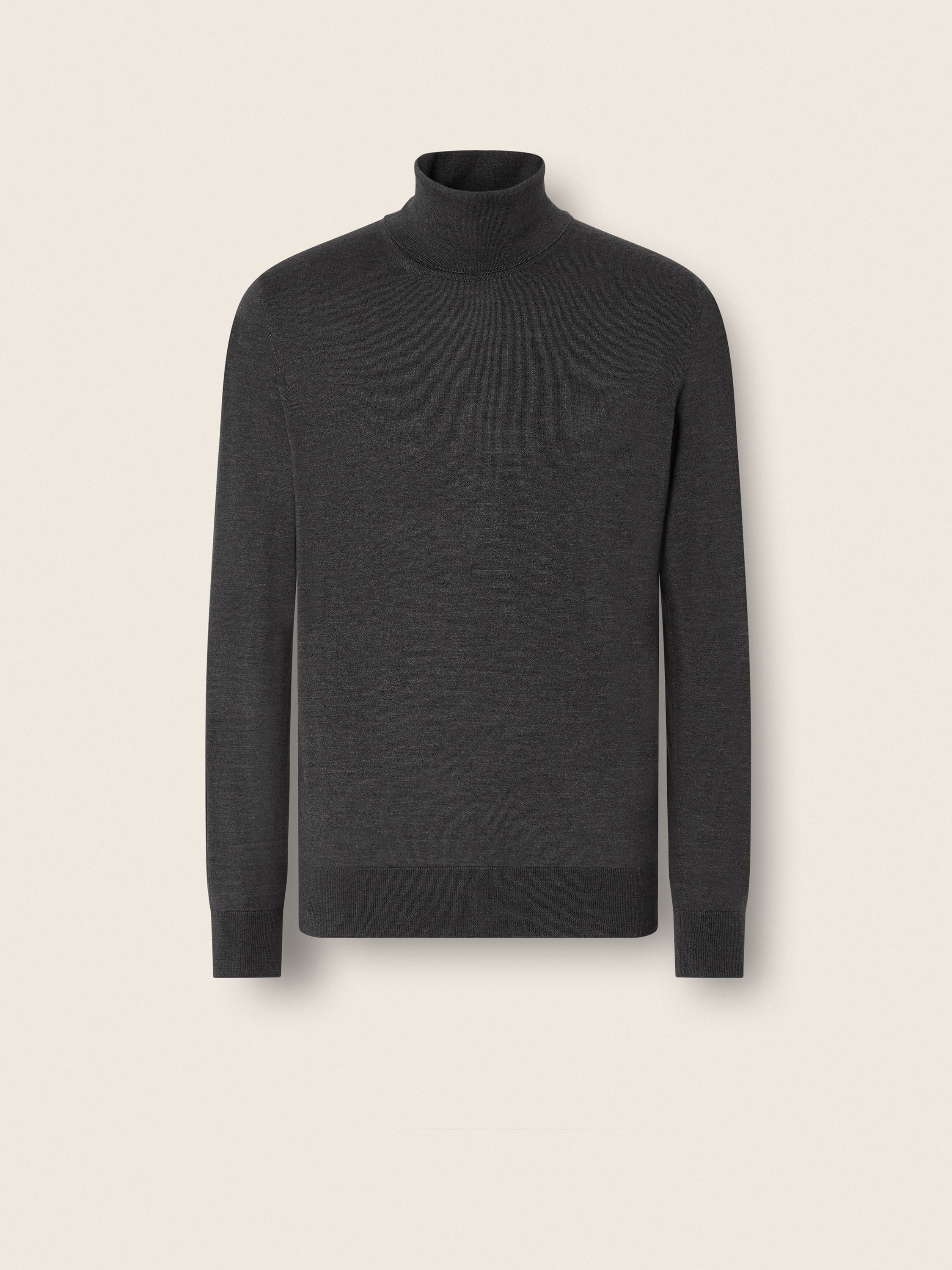Dark Grey Mélange Cashseta Turtleneck FW26 39365171 | Zegna JP