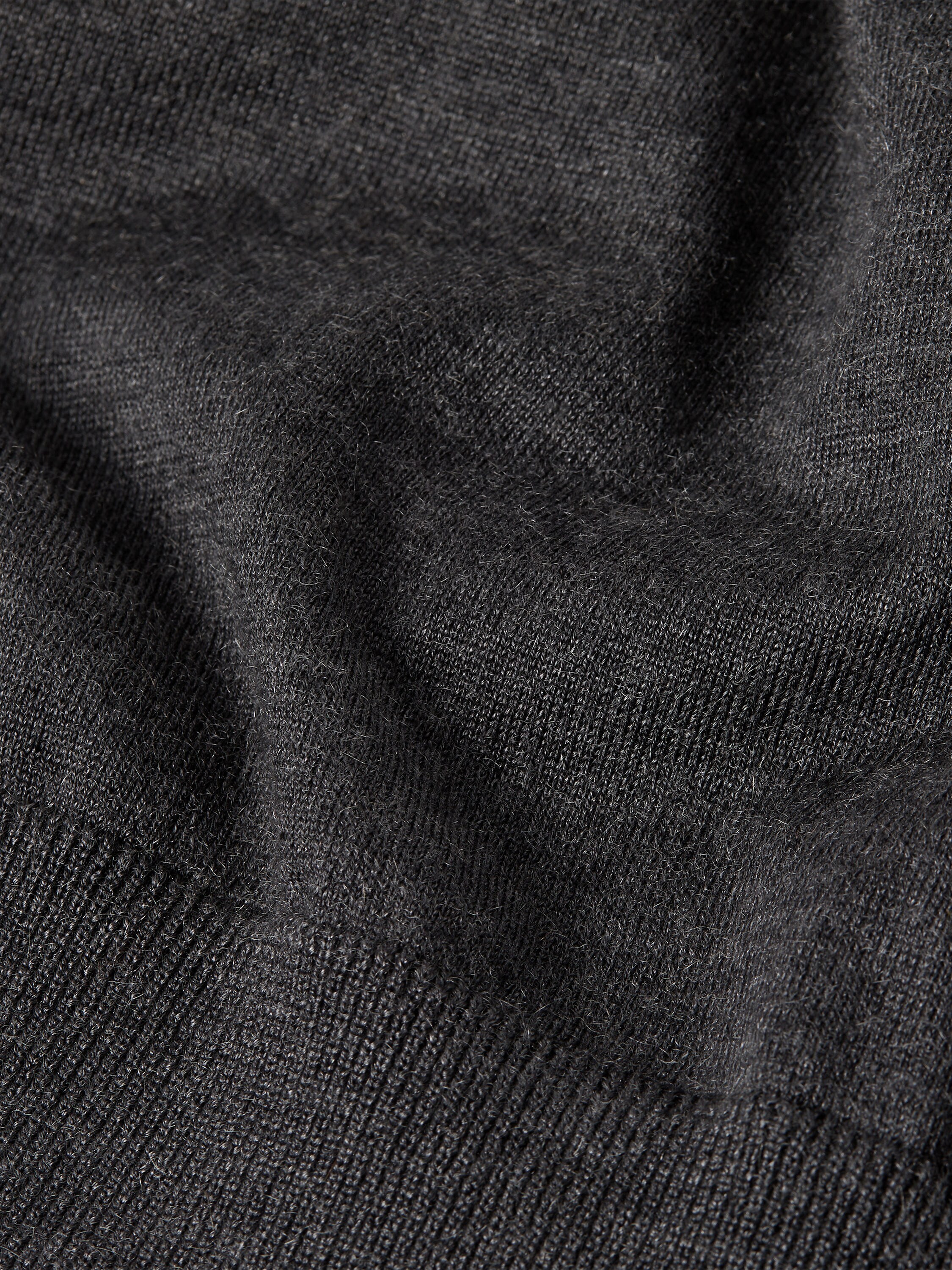 Dark Grey Mélange Cashseta Turtleneck Product detail photo #4