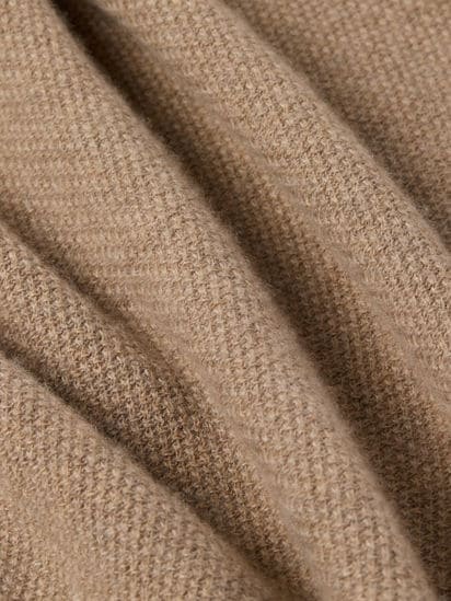Light Beige Mélange Oasi Cashmere Zip Mock Sweater FW26 39323393