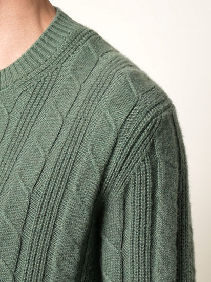 Green Oasi Cashmere Crewneck FW26 39323406 | Zegna LV